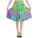 Colorful stylish design Flared Midi Skirt View1