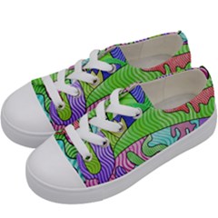 Colorful Stylish Design Kids  Low Top Canvas Sneakers by gasi