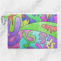 Colorful Stylish Design Canvas Cosmetic Bag (xl) by gasi