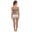 Colorful stylish design Wrap Around Bikini Top View2