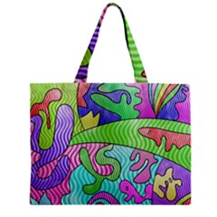 Colorful Stylish Design Zipper Mini Tote Bag by gasi