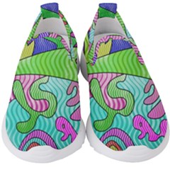 Colorful Stylish Design Kids  Slip On Sneakers by gasi