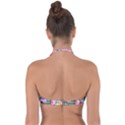 Colorful pattern Halter Bandeau Bikini Top View2