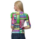 Colorful pattern Quarter Sleeve Raglan Tee View2