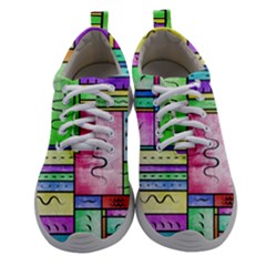 Colorful Pattern Women Athletic Shoes by gasi