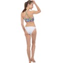 Colorful stylish design Racer Front Bikini Top View2