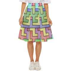 Colorful Stylish Design Classic Short Skirt by gasi
