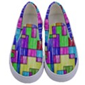 Colorful stylish design Kids  Canvas Slip Ons View1