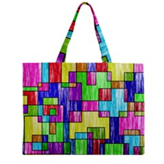Colorful Stylish Design Zipper Mini Tote Bag by gasi