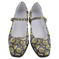 Gong Instrument Motif Pattern Women s Mary Jane Shoes by dflcprintsclothing
