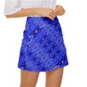 Abstract Tech Modern Pattern Mini Front Wrap Skirt View3