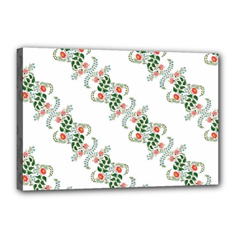 Background Ornamental Pattern Graphic Seamless Canvas 18  X 12  (stretched) by Pakemis