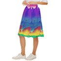 Abstract Geometric Landscape Art 3d Classic Short Skirt View2