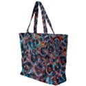 Fractal Black Texture Wallpaper Art Design Art Zip Up Canvas Bag View1