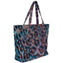 Fractal Black Texture Wallpaper Art Design Art Zip Up Canvas Bag View2