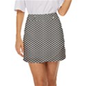 Abstract Background Pattern Geometric Mini Front Wrap Skirt View1