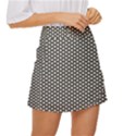 Abstract Background Pattern Geometric Mini Front Wrap Skirt View3