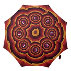 Illustration Door Abstract Concentric Pattern Hook Handle Umbrellas (medium) by Ravend
