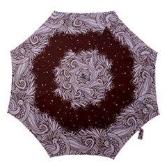 Ornamental Leaves Wallpaper Plants Hook Handle Umbrellas (medium) by Ravend