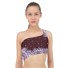 Ornamental Leaves Wallpaper Plants Spliced Up Bikini Top  by Ravend