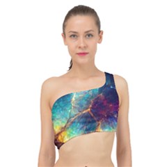 Abstract Galactic Spliced Up Bikini Top  by Ravend