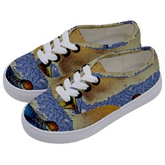 Abstract Painting Art Texture Kids  Classic Low Top Sneakers by Ravend