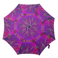 Fractal Fractals Abstract Art Hook Handle Umbrellas (medium) by Ravend