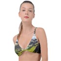 Aerial View Of Mountain And Body Of Water Knot Up Bikini Top View1