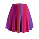 Multicolored Abstract Linear Print Mini Flare Skirt View2