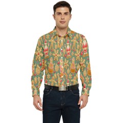 Pattern Seamless Men s Long Sleeve  Shirt by artworkshop