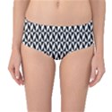 Seamless Abstract Geometric Pattern Background Mid-Waist Bikini Bottoms View1