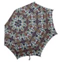 Multicolored Ornate Decorate Pattern Hook Handle Umbrellas (Medium) View2