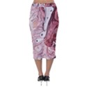 Cora; abstraction Velvet Midi Pencil Skirt View2