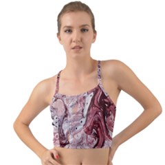 Cora; Abstraction Mini Tank Bikini Top by kaleidomarblingart
