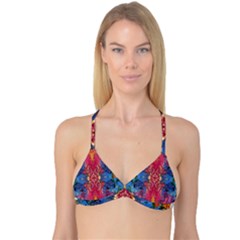 Firey Repeats I Reversible Tri Bikini Top by kaleidomarblingart