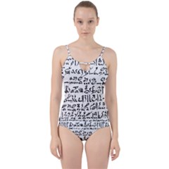 Sanscrit Pattern Design Cut Out Top Tankini Set by dflcprintsclothing
