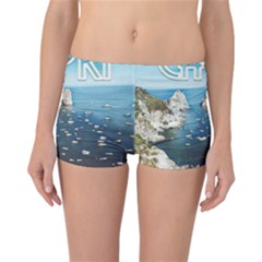 Capri, Italy Vintage Island  Reversible Boyleg Bikini Bottoms by ConteMonfrey