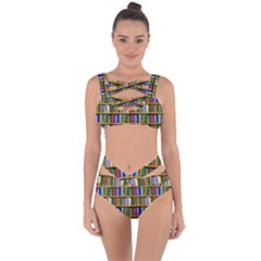 Books On A Shelf Bandaged Up Bikini Set  by TetiBright