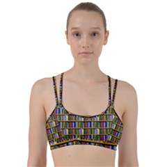 Books On A Shelf Line Them Up Sports Bra by TetiBright