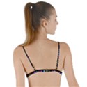 Books On A Shelf Tie Up Cut Bikini Top View2