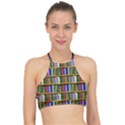 Books On A Shelf Racer Front Bikini Top View1