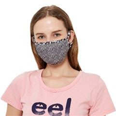Black Cheetah Skin Crease Cloth Face Mask (adult) by Sparkle