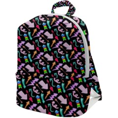 Retro Arrows Zip Up Backpack by Sparkle