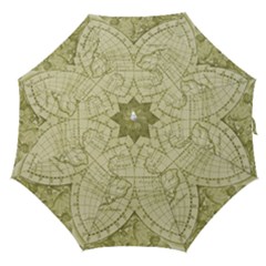 Vintage Mapa Mundi  Straight Umbrellas by ConteMonfrey