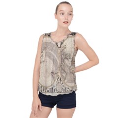 Mapa Mundi - 1774 Bubble Hem Chiffon Tank Top by ConteMonfrey