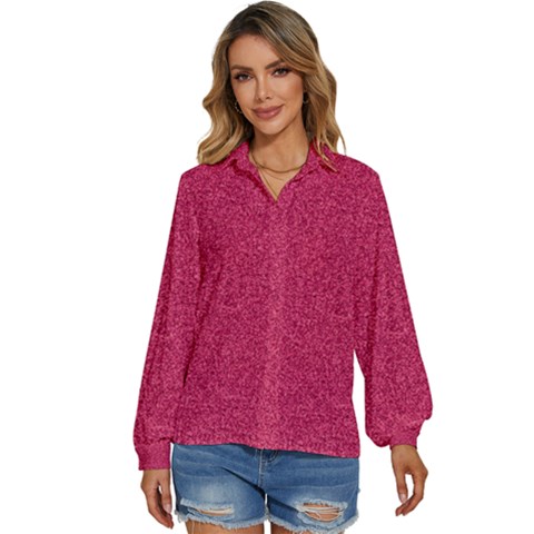 Aero Png-50red Women s Long Sleeve Button Down Shirt by cw29471