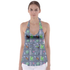Micro Dnd Babydoll Tankini Top by NerdySparkleGoth