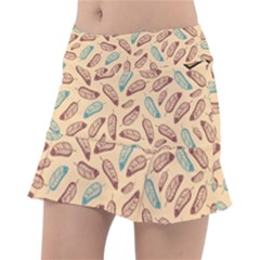 Ethnic-tribal-pattern-background Classic Tennis Skirt by Vaneshart