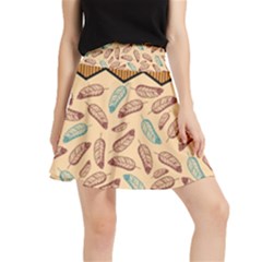 Ethnic-tribal-pattern-background Waistband Skirt by Vaneshart