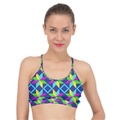 Colorful Stars Pattern                                                                   Basic Training Sports Bra by LalyLauraFLM